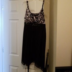 Black and grey dress